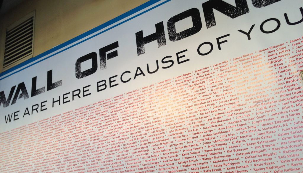 Wall of Honor - Nerd HQ 2014