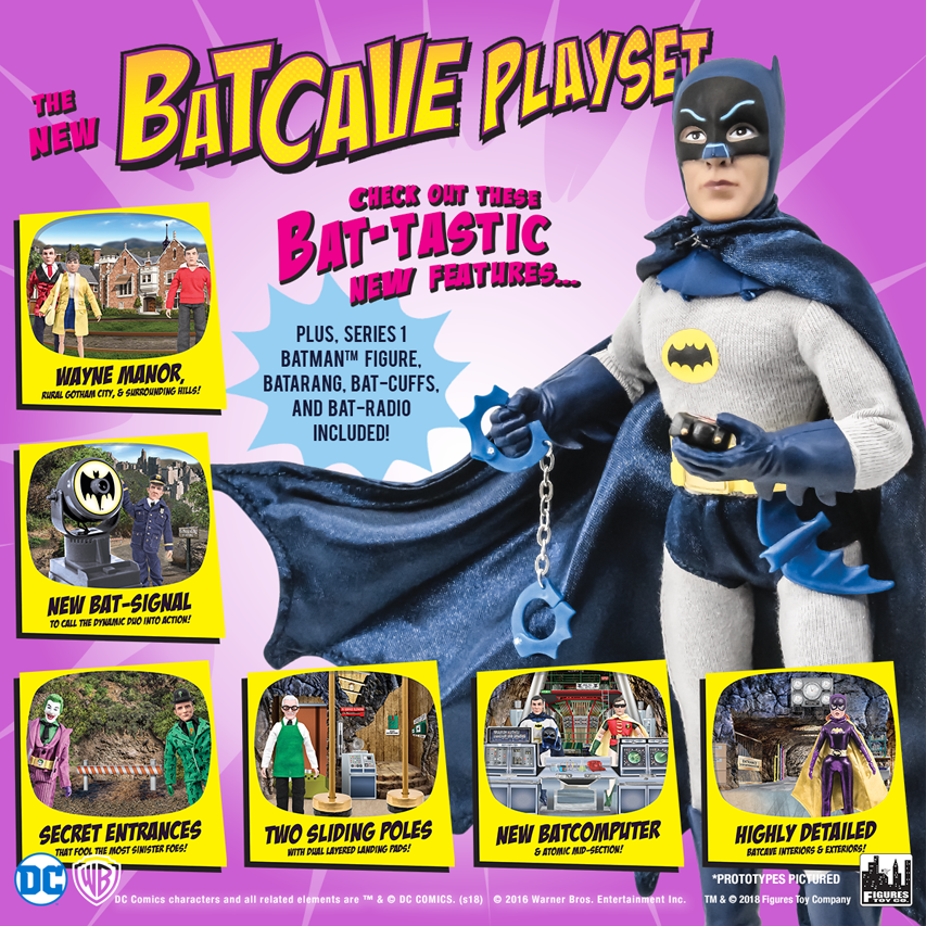 batman classic tv series batcave retro playset