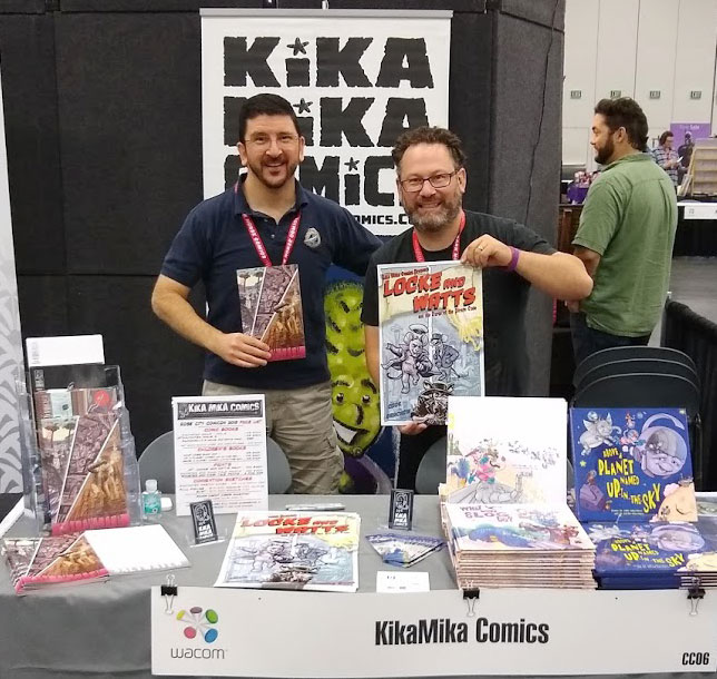Mitch and Keith of Kika Mika Comics at Rose City Comic Con 2019